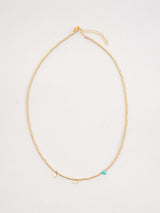 ターコイズ ×Evil Eye×Hamsa Hand チャーム ビーズ ネックレス