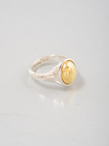 Cabochon Ring  シルバー×ゴールド バイカラー カボションリング  Silver base/ Gold base