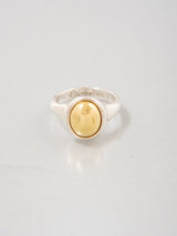 Cabochon Ring  シルバー×ゴールド バイカラー カボションリング  Silver base/ Gold base